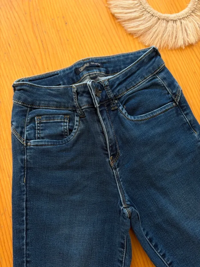 Jean 3/4 slim bleu Toxik - photo numéro 3
