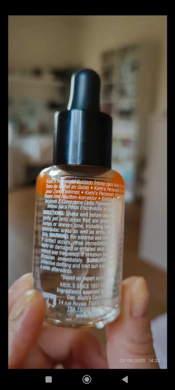 Kiehl's Soin Poils incarnés Action immédiate en 30 minutes Ingrown Hair Intimate Drops 30ml - photo numéro 2