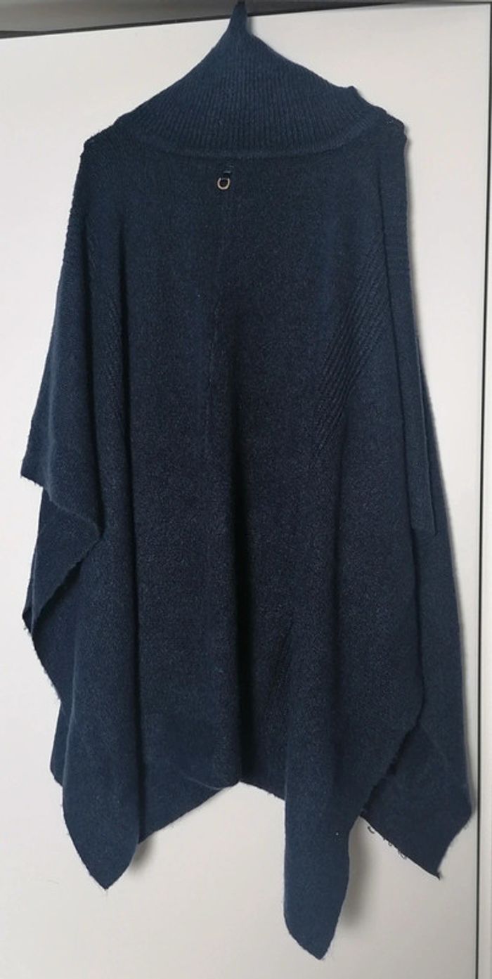 Cape / poncho bleu marine doux chaud Taille S/M Marittimo - photo numéro 8