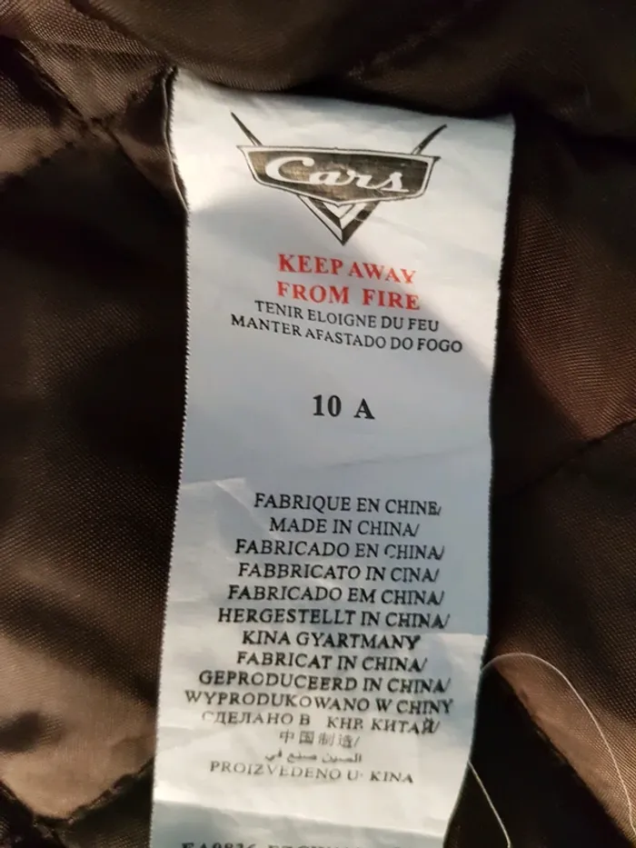 Manteau Cars 10 ans - photo numéro 4