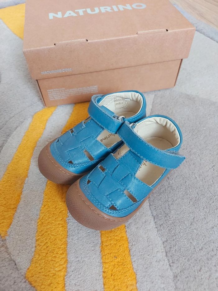 Sandales Naturino wad bleu 21