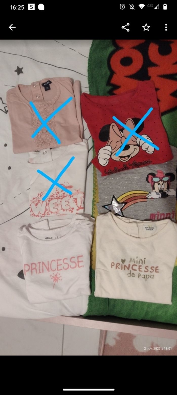 Lot de 3 t-shirts manches longues