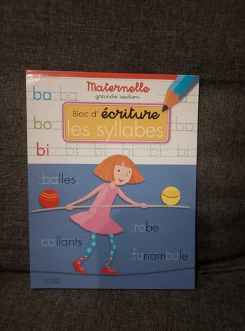 Livre enfant - Bloc d'écriture - les syllabes