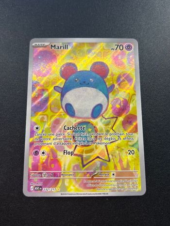 Carte Pokémon Marill 232/217 série Héros transcendants 