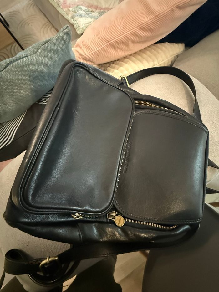 Sac à dos en cuir femme marque Goffredo Fantini - photo numéro 2