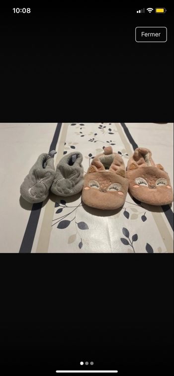 Chaussons fille naissance et 6-12mois