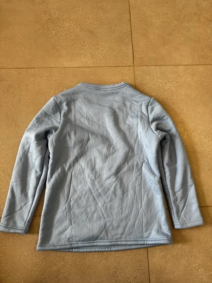 Pull pyjama bleu clair taille S, très bon état pour femme - photo numéro 3