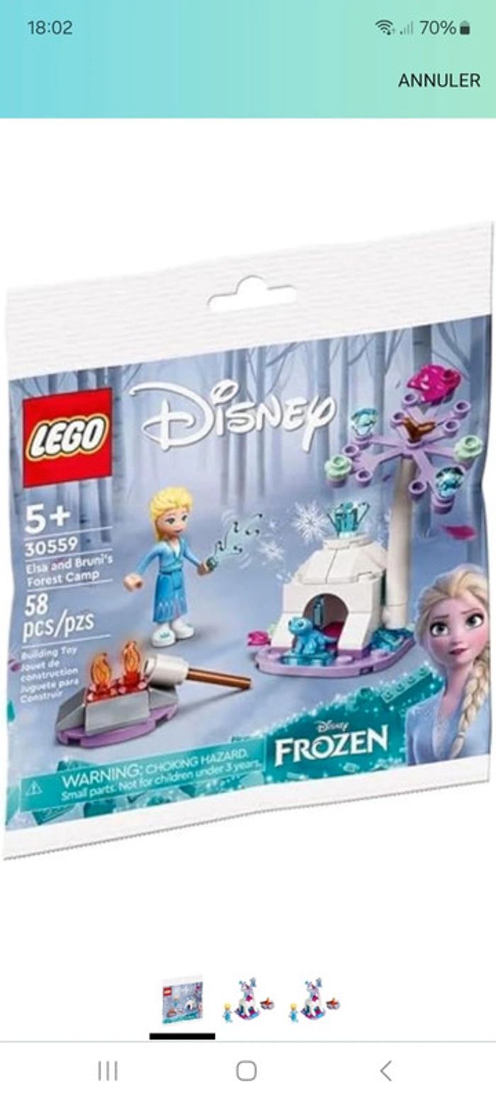 Lego 30559 le campement dans la forêt d'Elsa et bruni - photo numéro 5