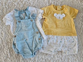 Barboteuse + salopette 1 mois