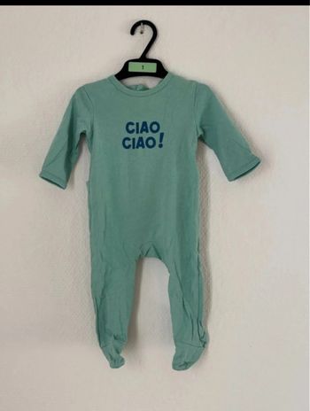 Pyjama fin manche longue bébé garçon - taille 3 mois