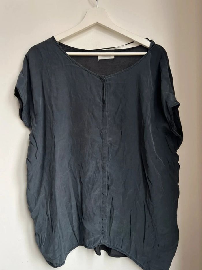 Haut Zara bleu gris - photo numéro 3