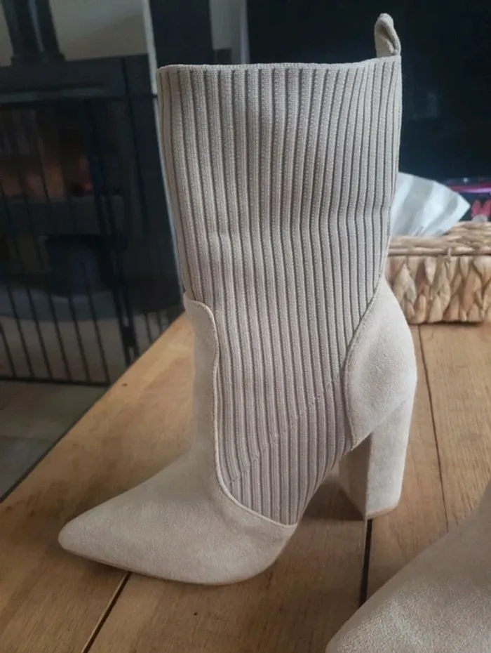 Bottines chaussettes à talon 38 Cuccoo - photo numéro 5