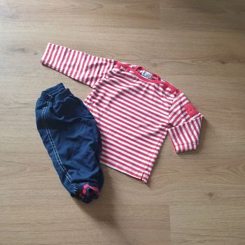 💚 Ensemble tee-shirt ML bas de jogging 12 mois Kimbaloo/Tex #emyfleury_12moisgarçon