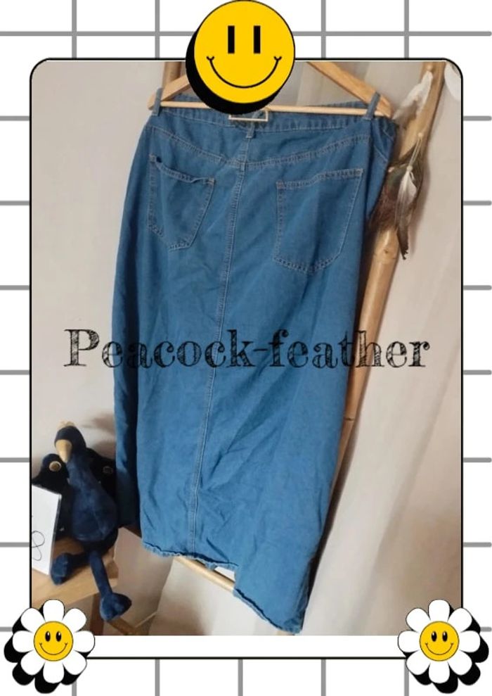 Jupe longue jean 46/48 2xl shein - photo numéro 4