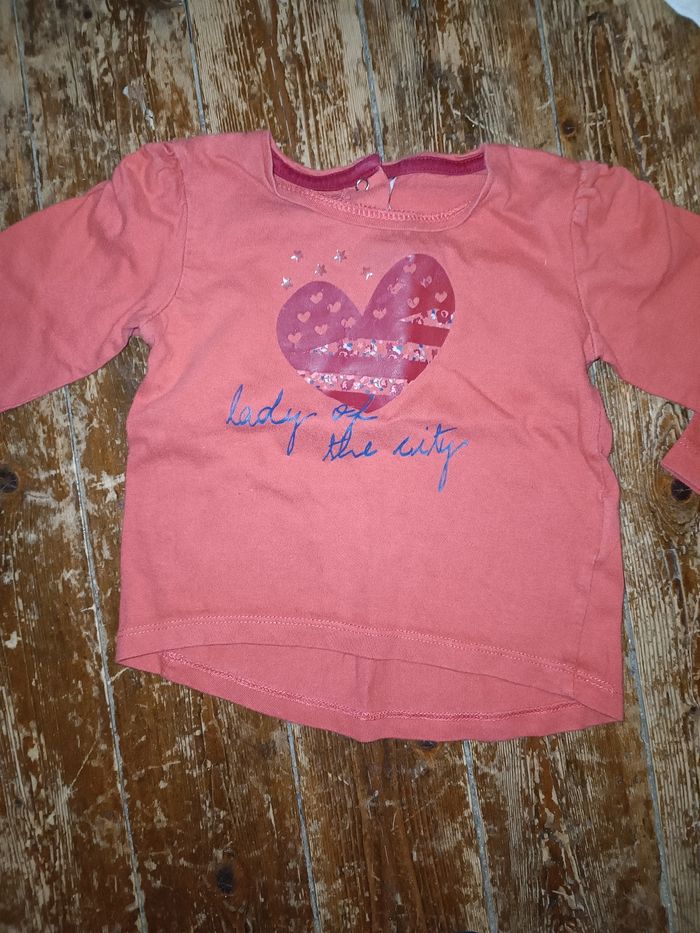 Lot tee-shirt ML 12 mois - photo numéro 4