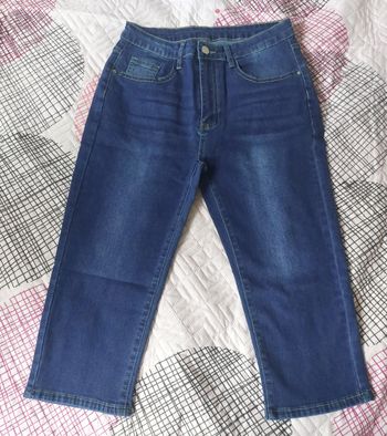 Pantacour en Jeans élastique