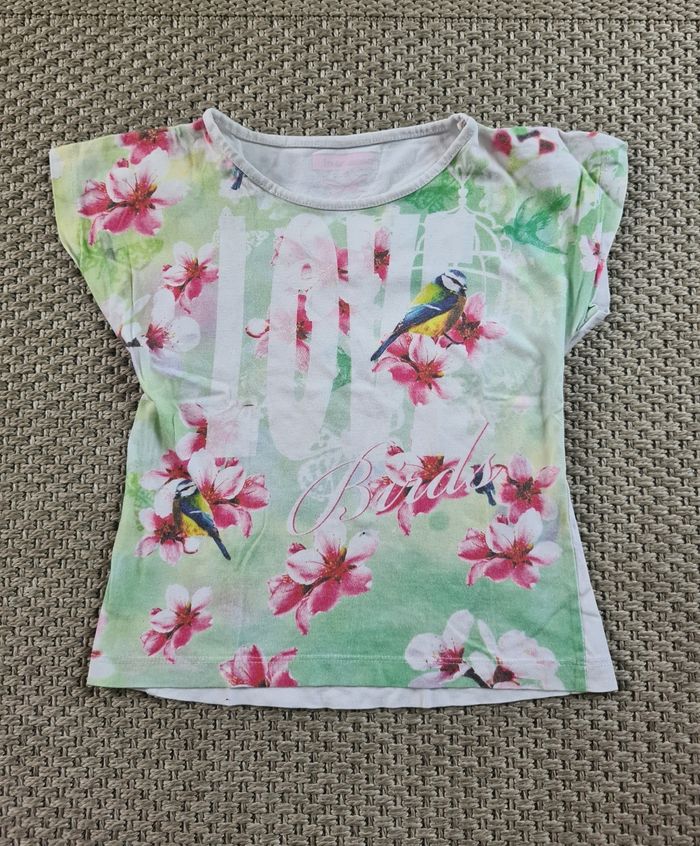 Lot de 3 t-shirts motifs "tropical" manches courtes fille - 6 ans - photo numéro 8