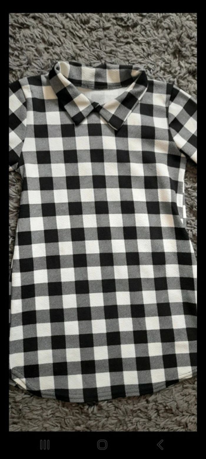 Robe chemise à carreaux - photo numéro 4