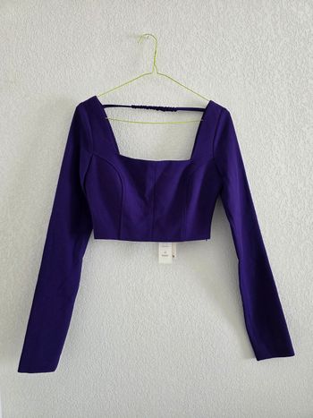 Joli crop top violet neuf Zara taille xs