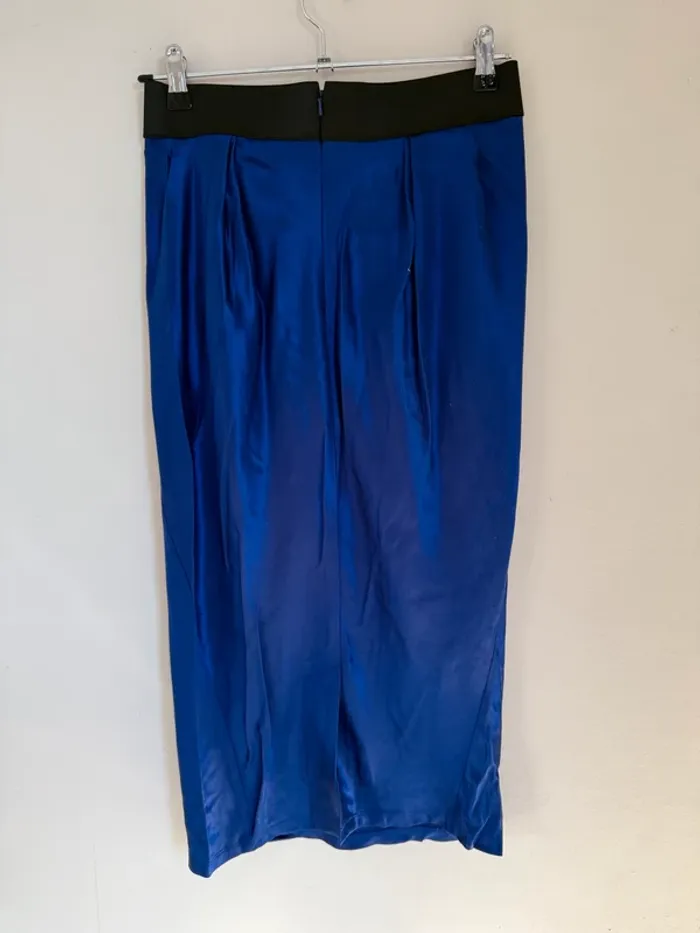 Jupe bleu électrique Donna Karan - photo numéro 2