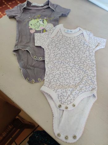 2 bodies manches courtes