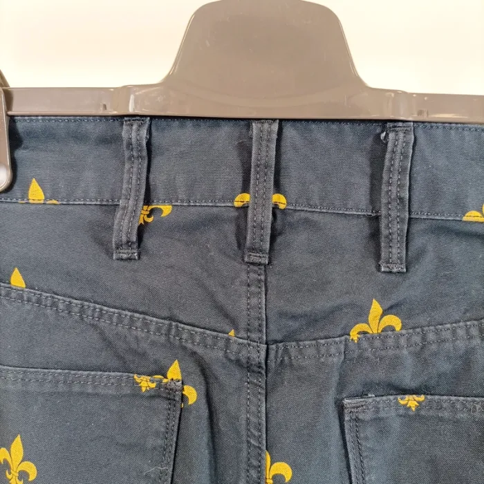Pantalon Jean Fleur de lys dorées - coupe MID Boyfriend Gstar - taille 24L32 - 100% coton A386 - photo numéro 9