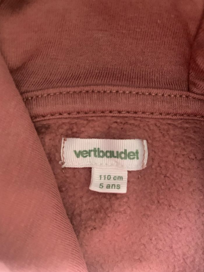 Robe à capuche Vertbaudet taille 5 ans - photo numéro 2