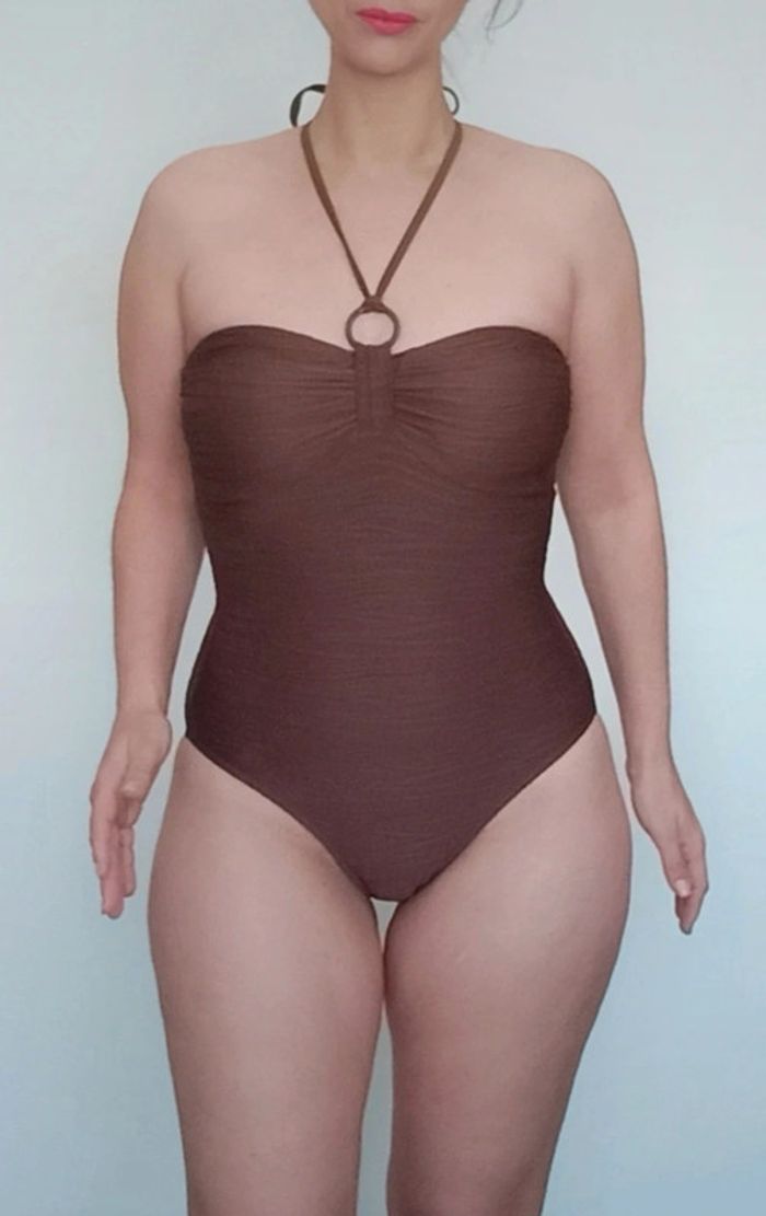 Maillot de bain une pièce texturé chic taille 40 - photo numéro 5