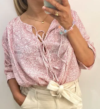 Blouse ample floral Des Petits Hauts  taille 38 et plus