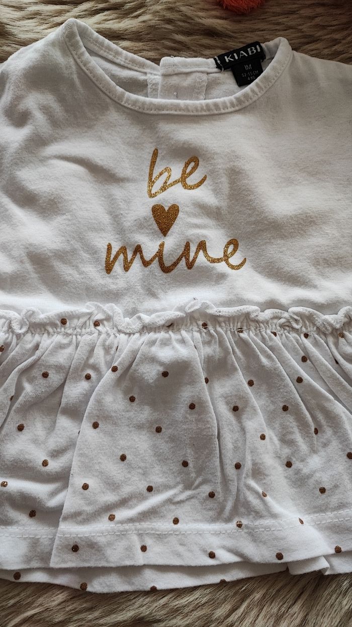 Tunique blanche Kiabi 1 mois - photo numéro 2