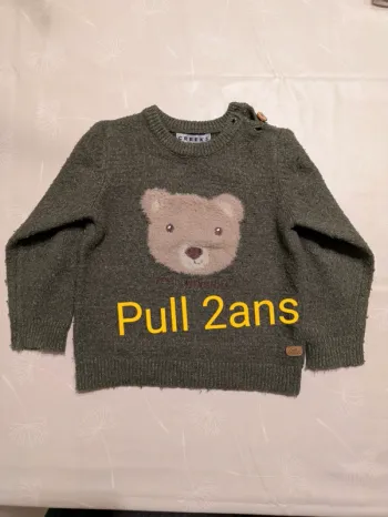 Pull hiver garçon 2 ans