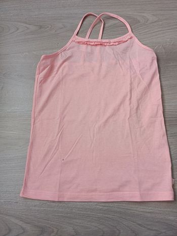 Débardeur fille couleur: rose/corail Okaïdi taille 12 ans en bon état