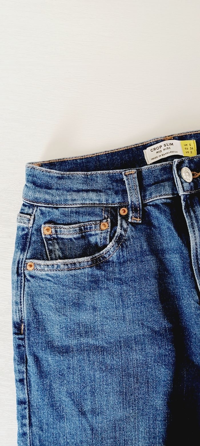 Pantalon femme jeans taille xs Next crop slim - photo numéro 8