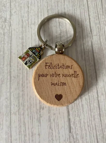 Porte-clés bois personnalisée
