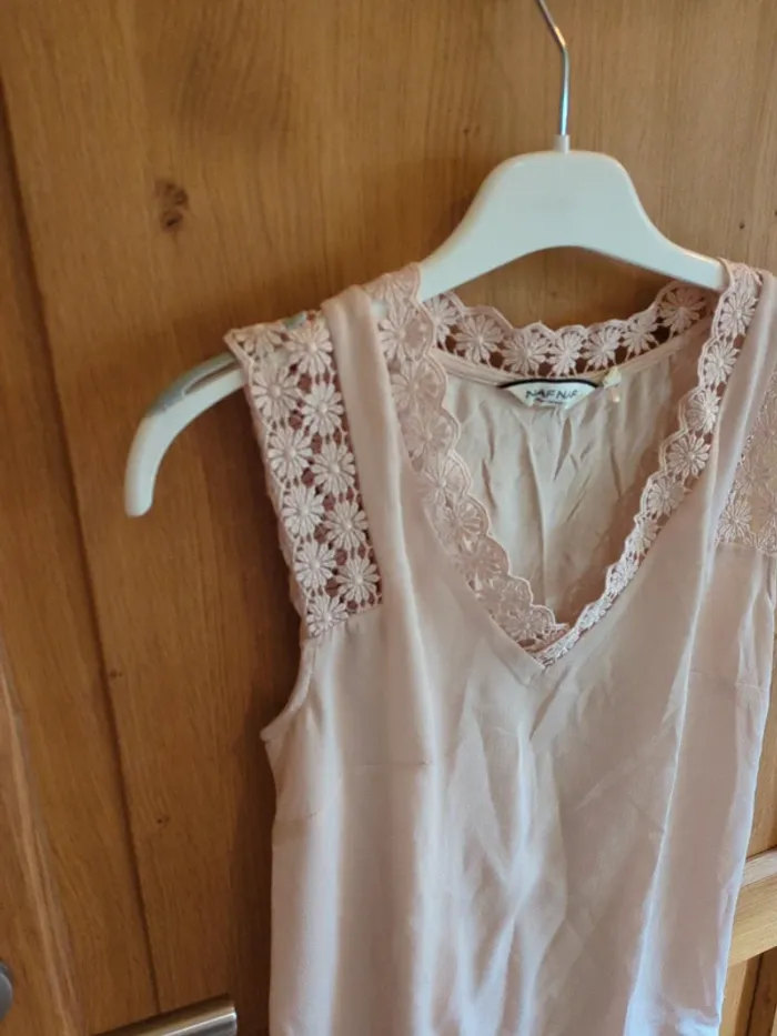 Blouse Naf Naf en rose clair xs - photo numéro 3