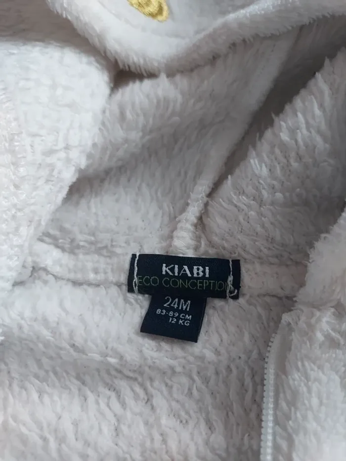 pyjama à capuche "licorne" "kiabi" 24 mois - photo numéro 3