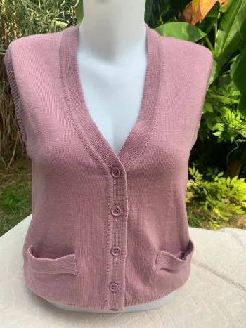 Gilet sans manches vintage Bernard taille 42 100% laine made in France