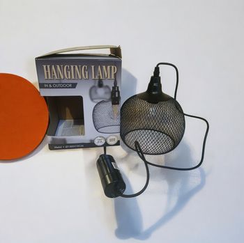 suspension lampe métal noir in & outdoor neuve jamais utilisée