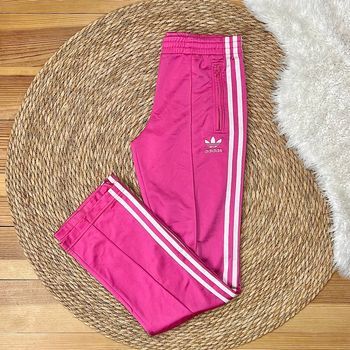 Pantalon survêtement Adidas vintage rose fuchsia – taille 32 / XS
