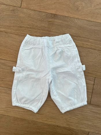 Pantalon blanc fille jacadi 6 mois très bon état