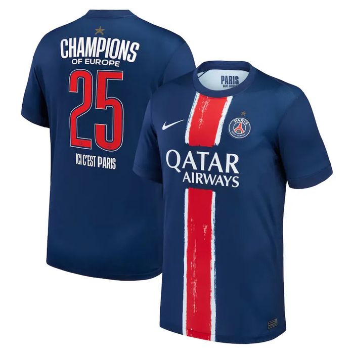 Maillot Collector Domicile PSG Nike Dri-FIT Champions Of Europe Taille Enfant L