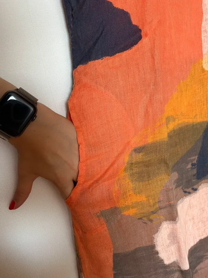 Robe orange Made In Italy S - photo numéro 7