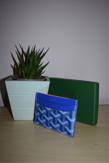 Porte carte goyard bleu
