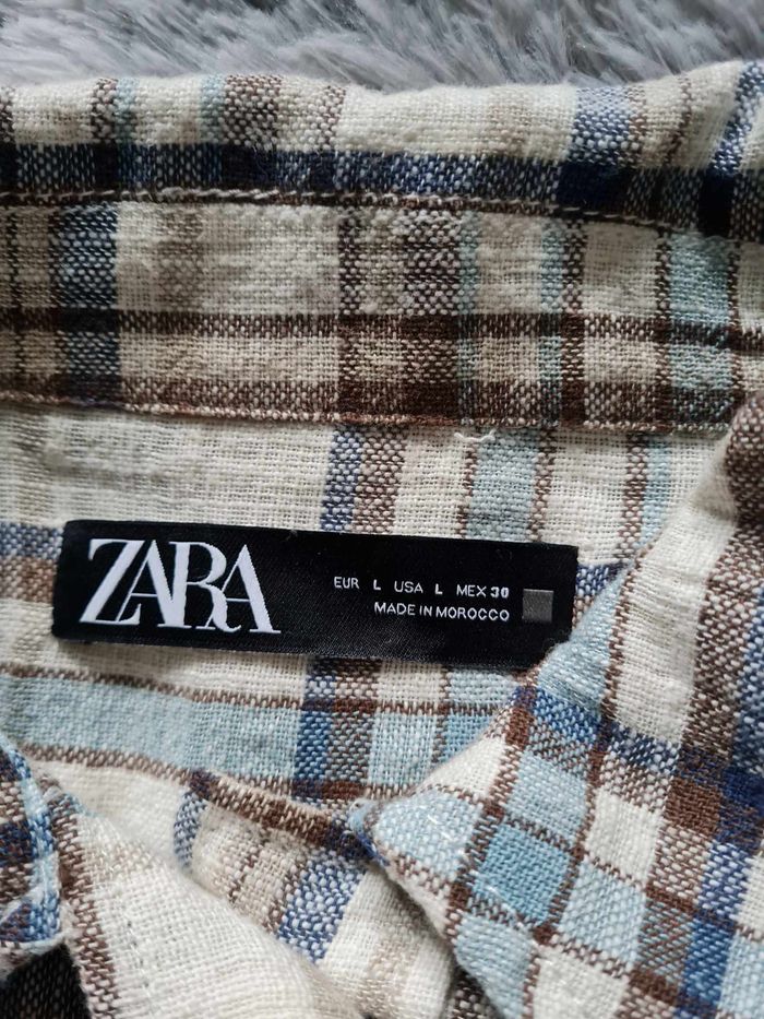 chemise à carreaux Zara femme taille L / 40 - photo numéro 7
