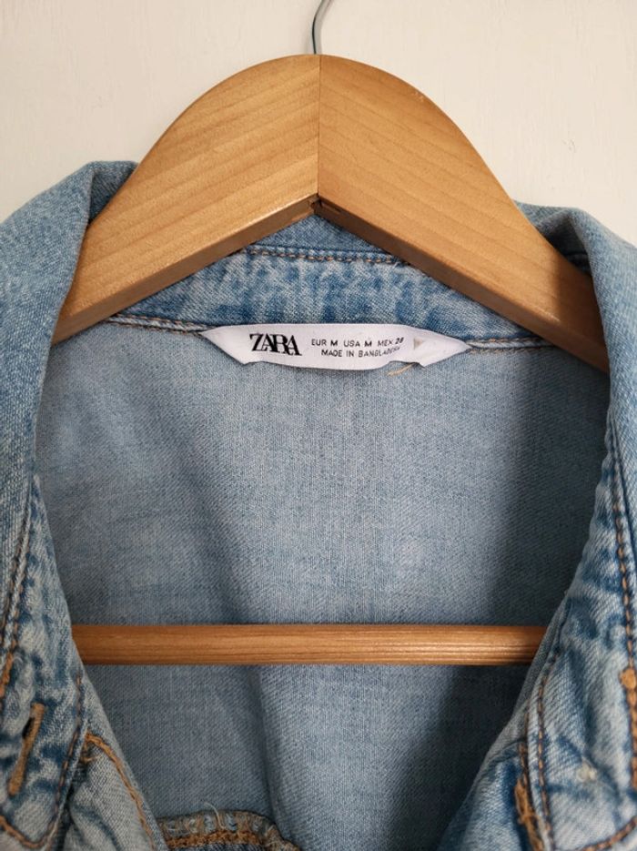 Chemise jean zara oversize taille M peut convenir à un L - photo numéro 8