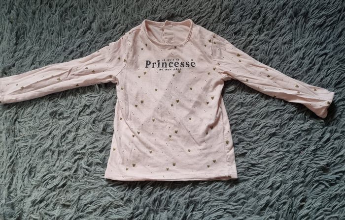 T-shirt rose manches longues réversible 2-3ans - photo numéro 5