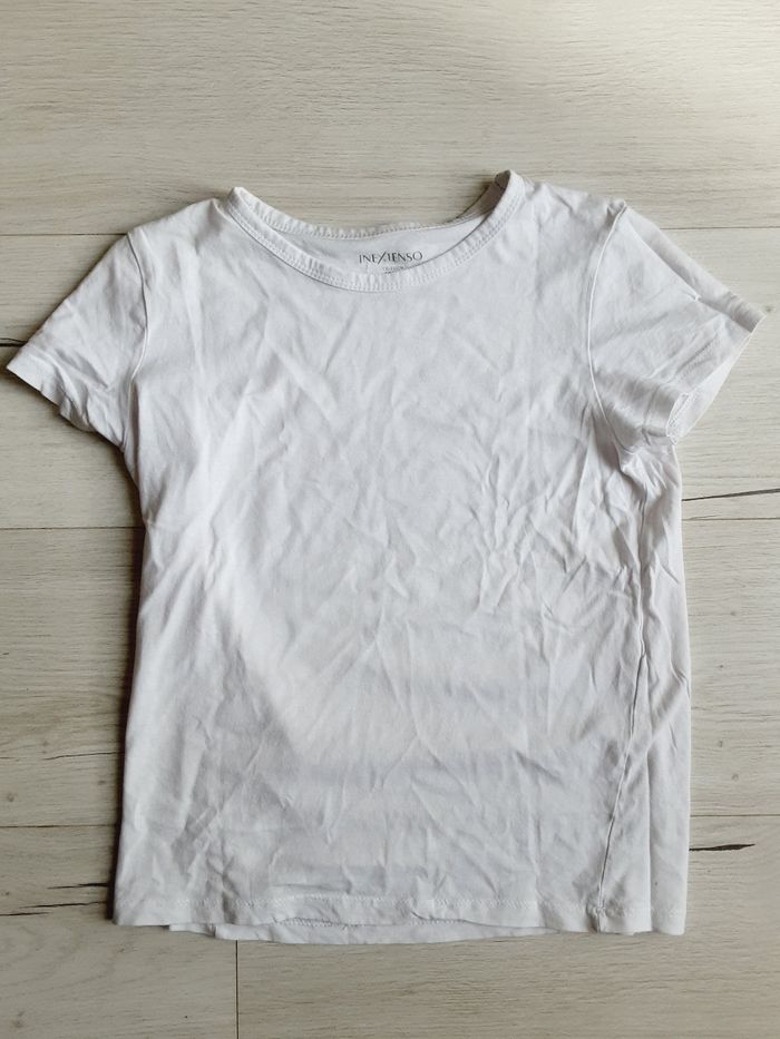 Vêtement mixte garçon fille tee-shirt manches courtes blanc In extenso 12 ans