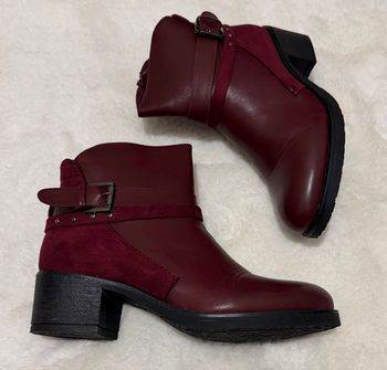 Bottines bordeaux 