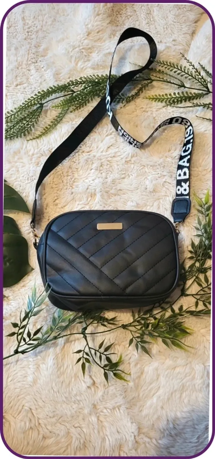 Sac à main noir, bandoulière, neuf jamais utilisé - photo numéro 5