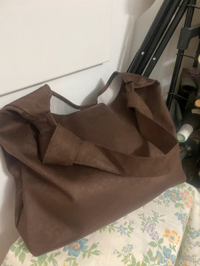 Sac Fourre-Tout marron Vintage, sac neuf - photo numéro 10